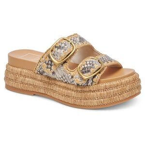 Dolce Vita Wanika Women's Leather Double Buckle Sandals 7.5